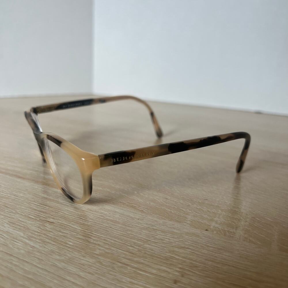 Burberry B2180 3501 Eyeglasses Beige Tan Tortoise Frames 52-16-140 Italy - Picture 4 of 12